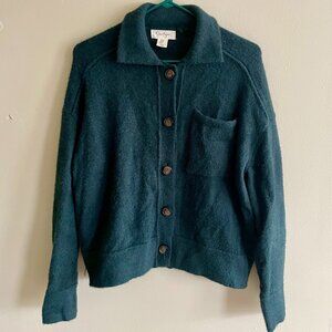 Jessica Simpson Cardigan, Dark Green Button Up Sweater